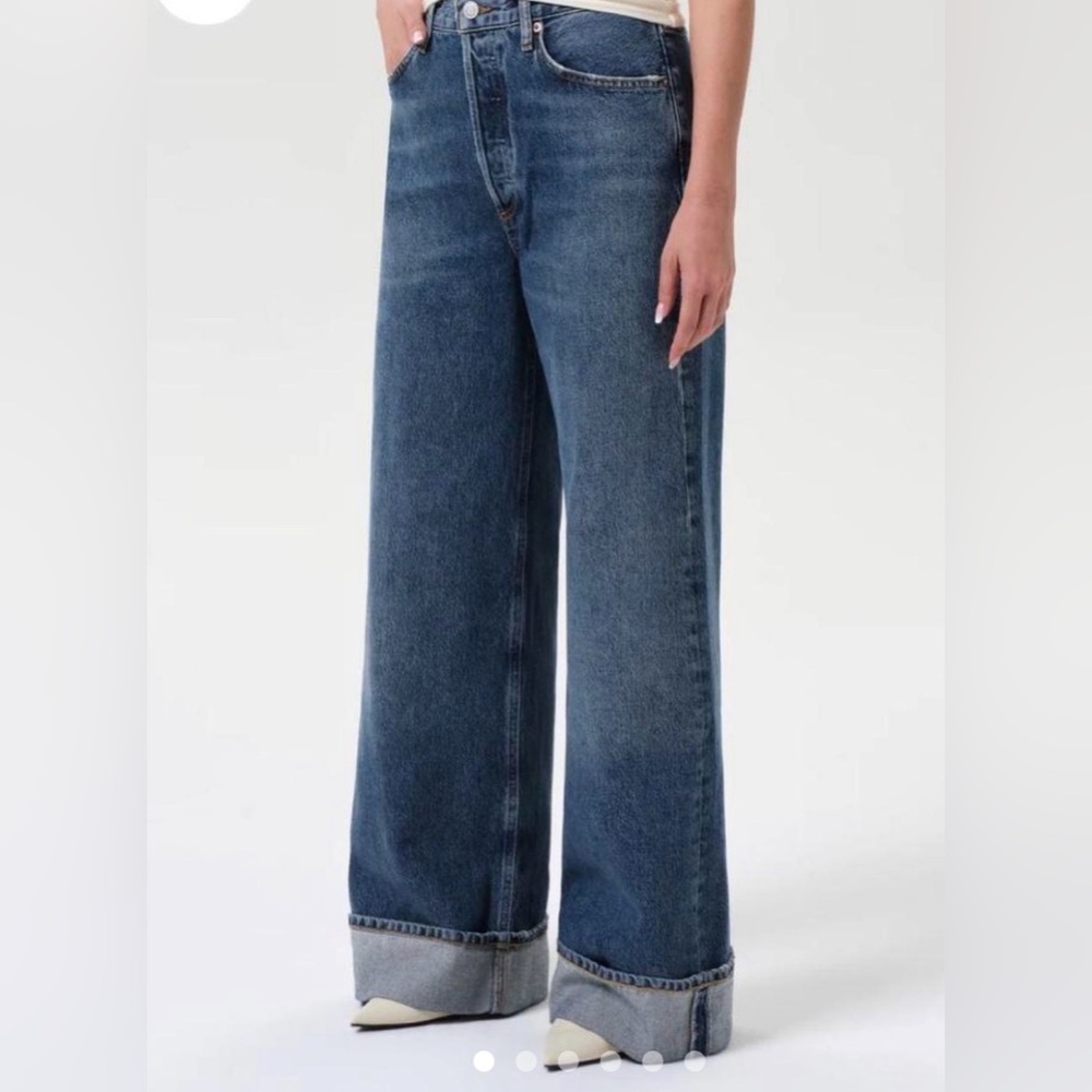 Agolde Dark Blue Flare Jeans